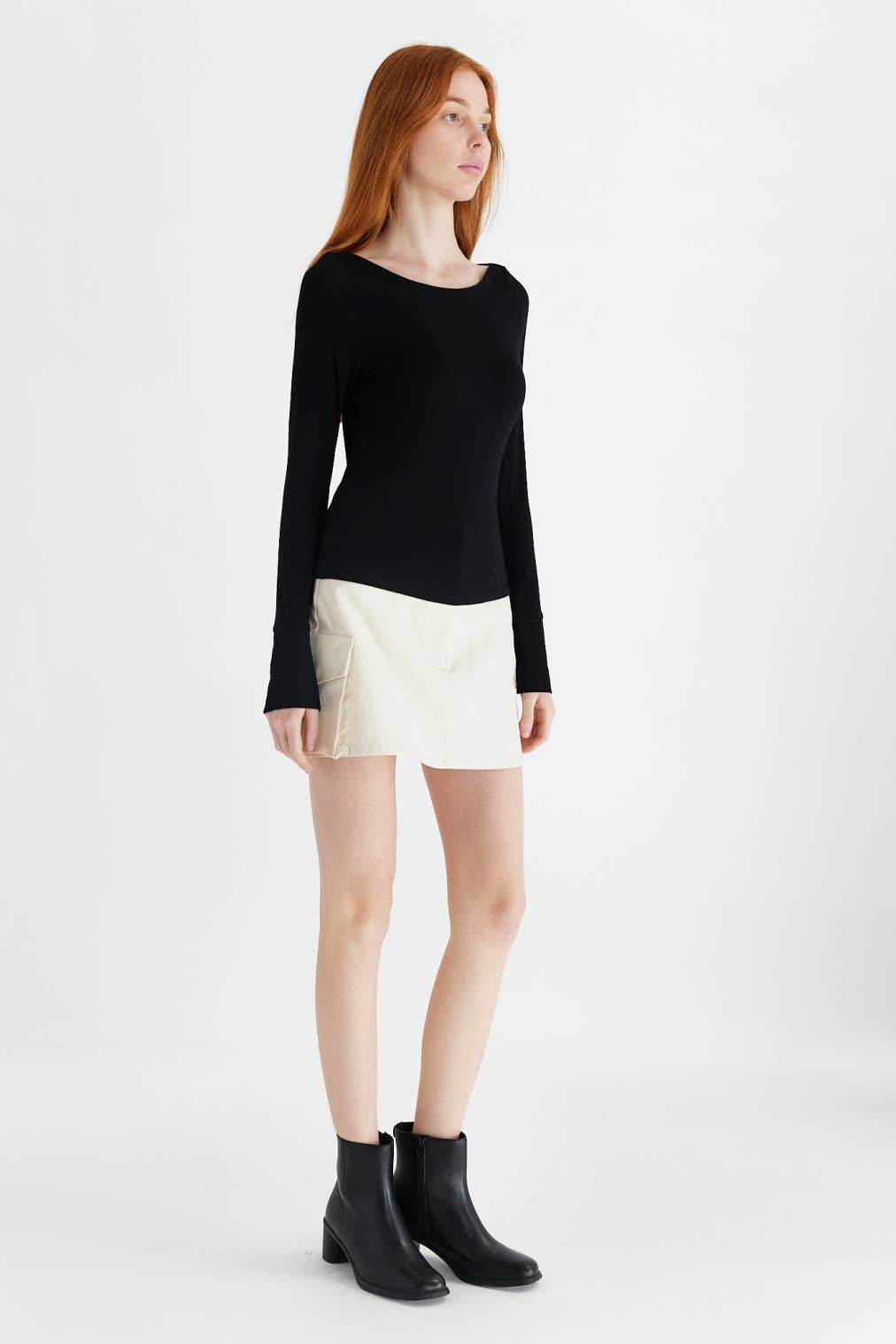 All Row The Emita Top in Black - East Coast Classy