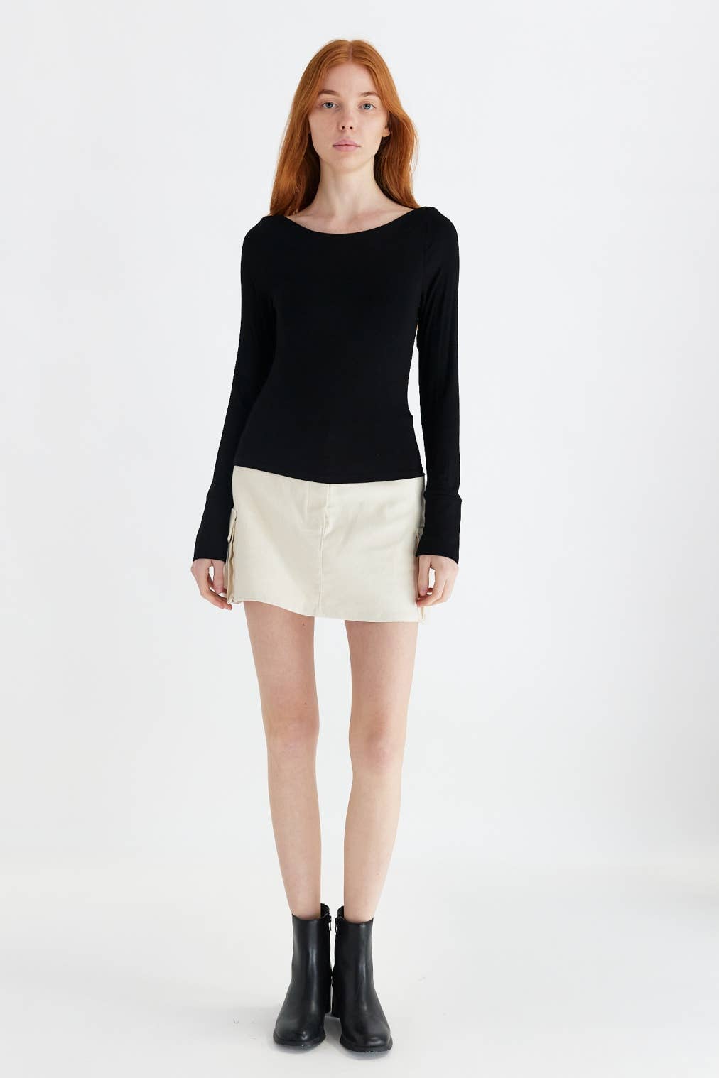 All Row The Emita Top in Black - East Coast Classy